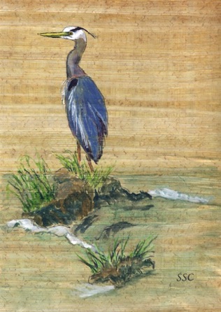 Heron #8 
Watercolor - 7.5"x14"